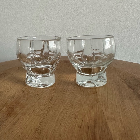 Crystal Glass Skull Head  Shot Glass- 2 Shot Glasses- 3 Oz. Each- Skeleton Head. - Picture 3 of 5